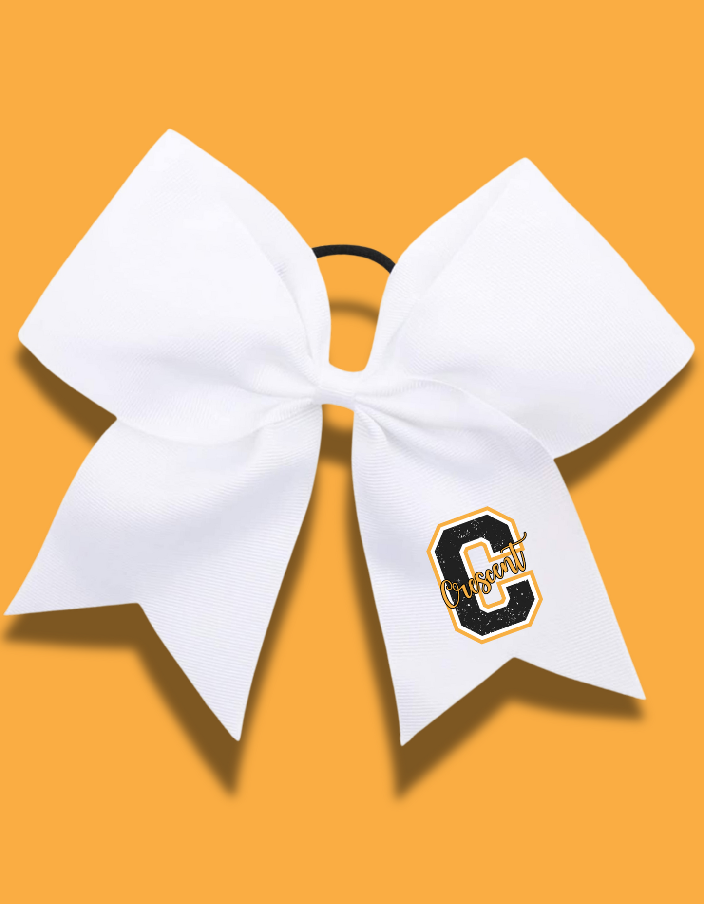 COUGARS CHEER BOWS-WHITE