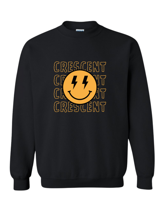 COUGARS SMILEY BLACK CREWNECK SWEATSHIRT