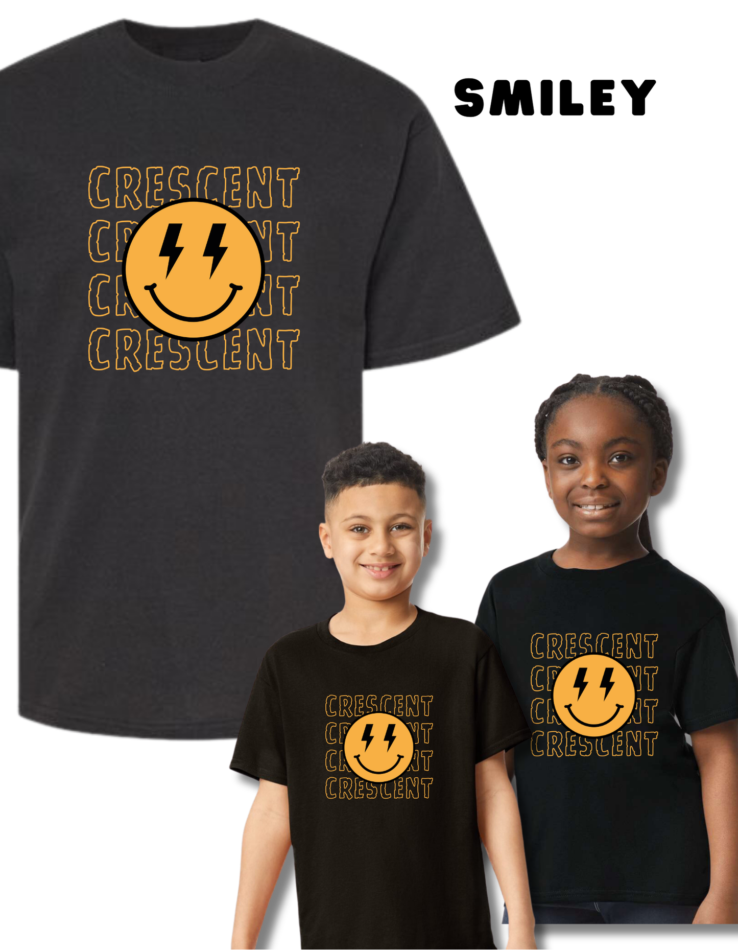 COUGARS SMILEY BLACK SHIRT